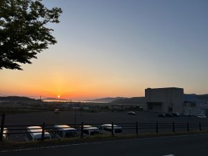 夕焼の向津具半島