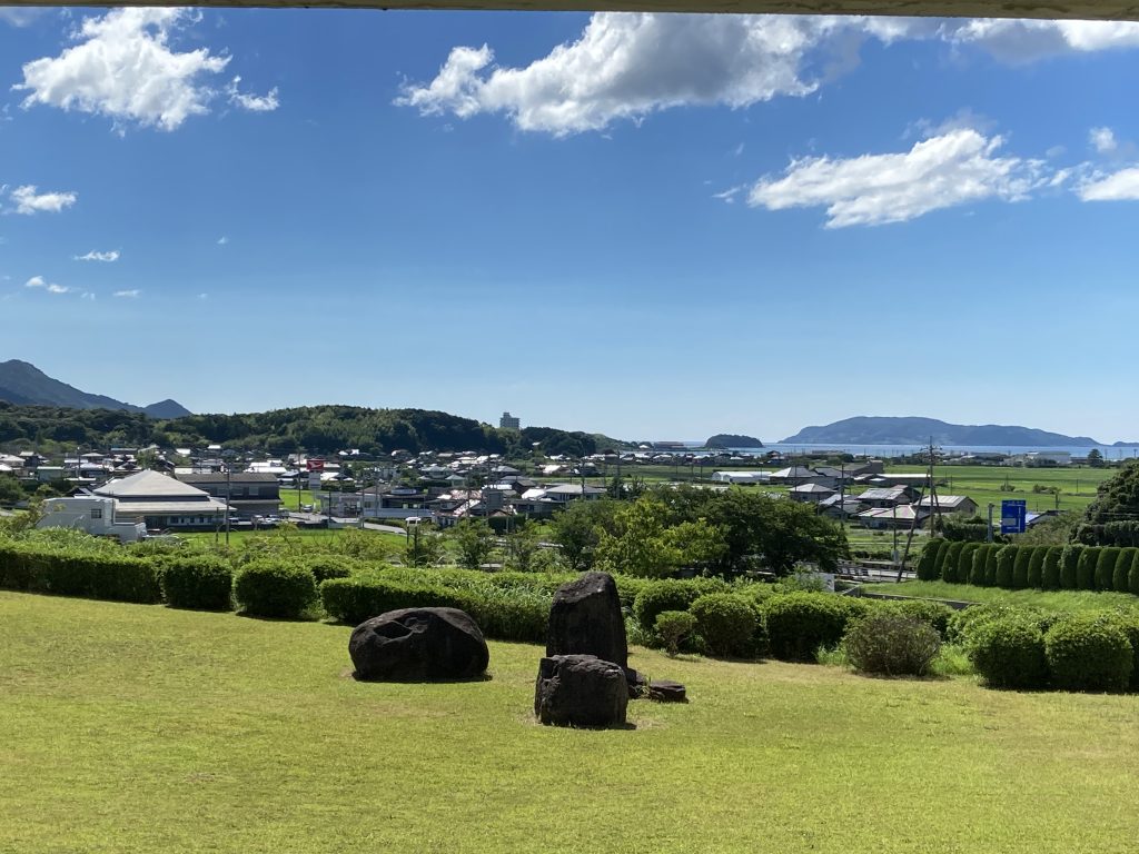 ラポールゆや中庭