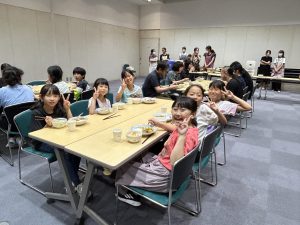 合宿夕食